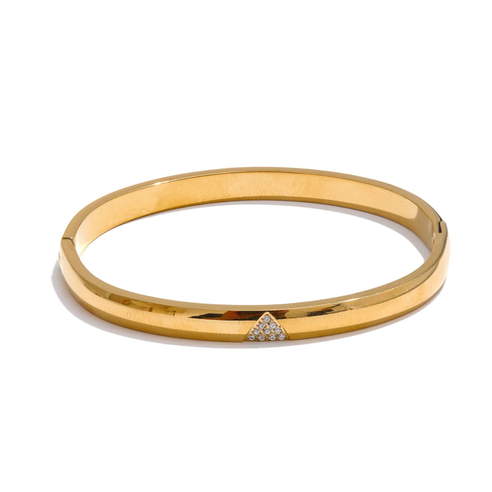Exquisite Zircon Round Bangle