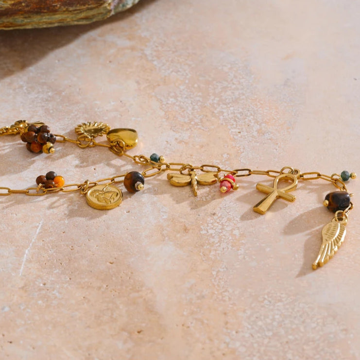 Natural Stone Pendant Necklace