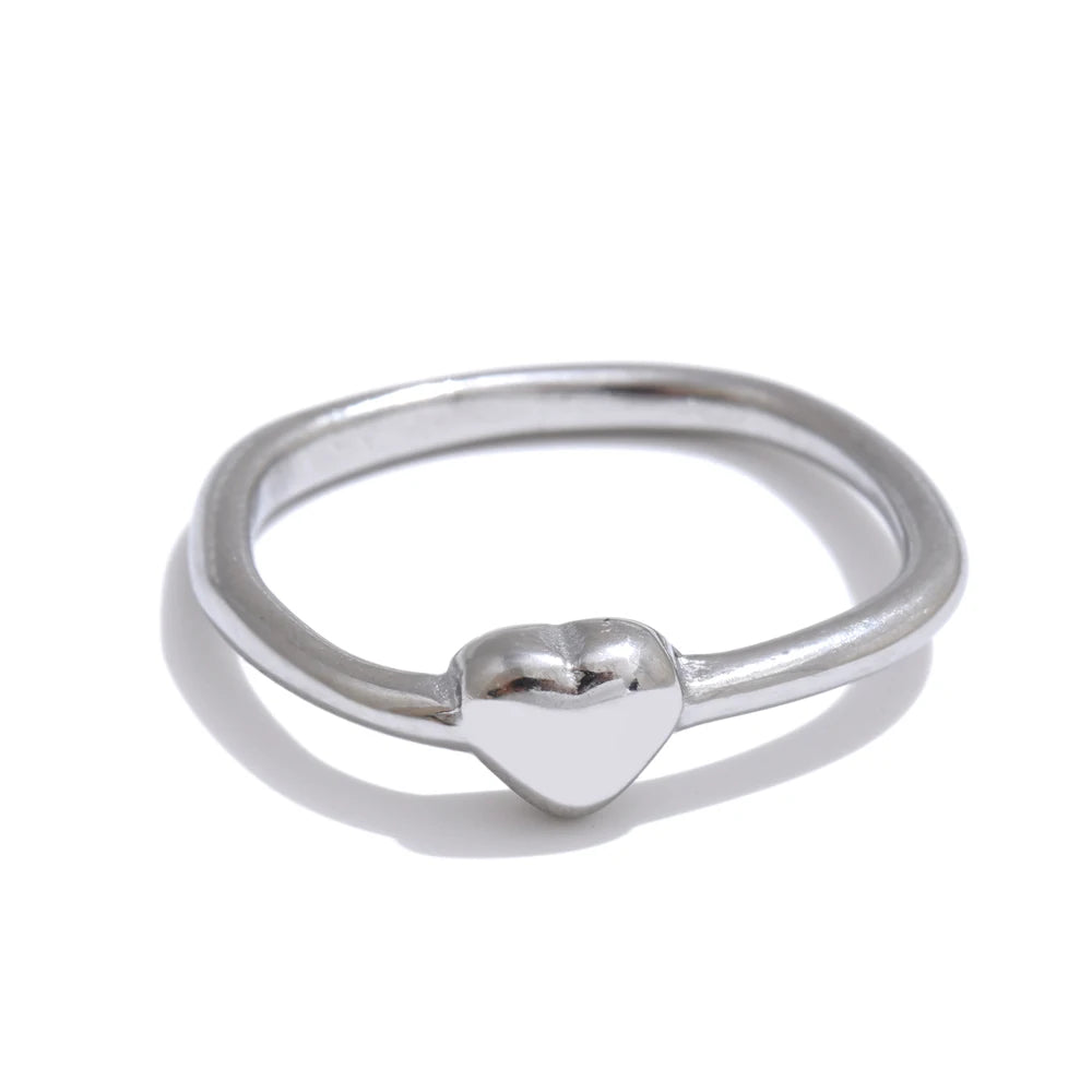 Minimalist Heart-Shaped Ring