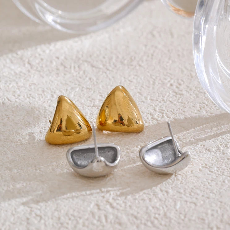 Minimalist Triangle Stud Earrings