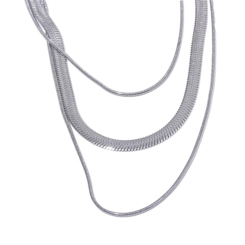 Layered Snake Chain Necklace