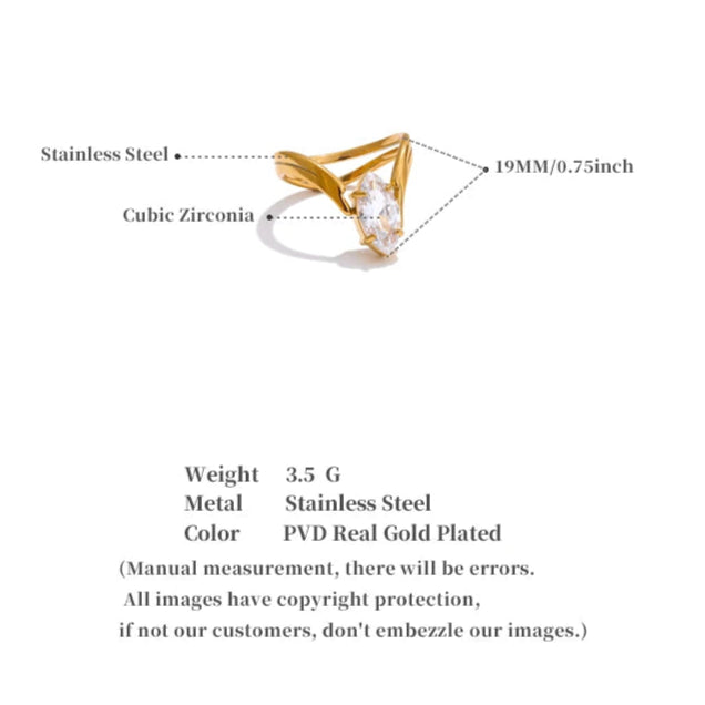 Delicate Zirconia Ring