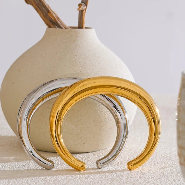 Bold Gold Cuff Bracelet