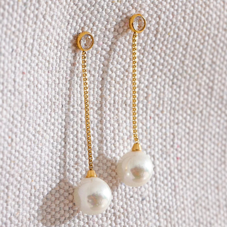 Long Chain Drop Earrings