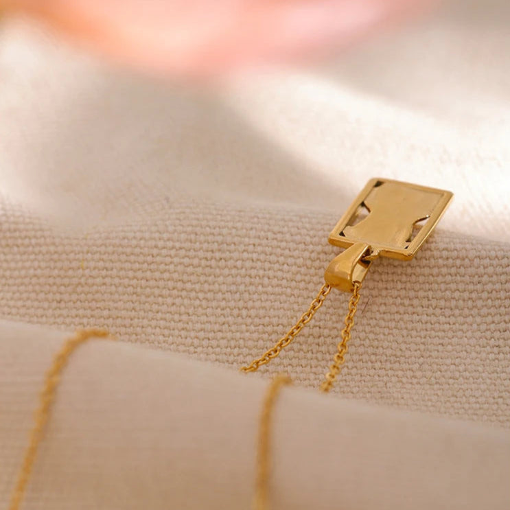 Aria Square Pendant Necklace