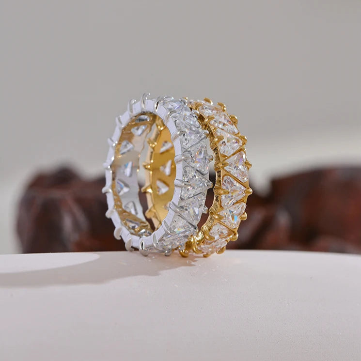Delicate Heart Cubic Zirconia Ring