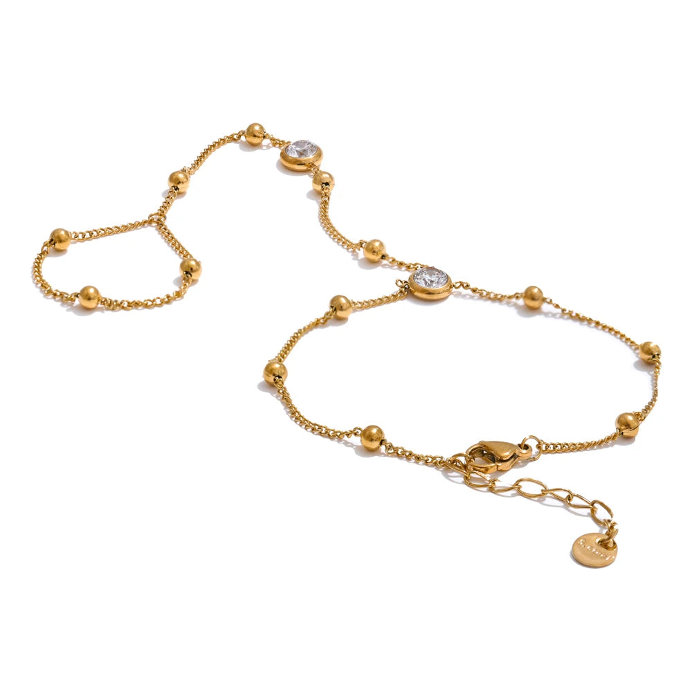 Hand Chain Bracelet with Finger Ring