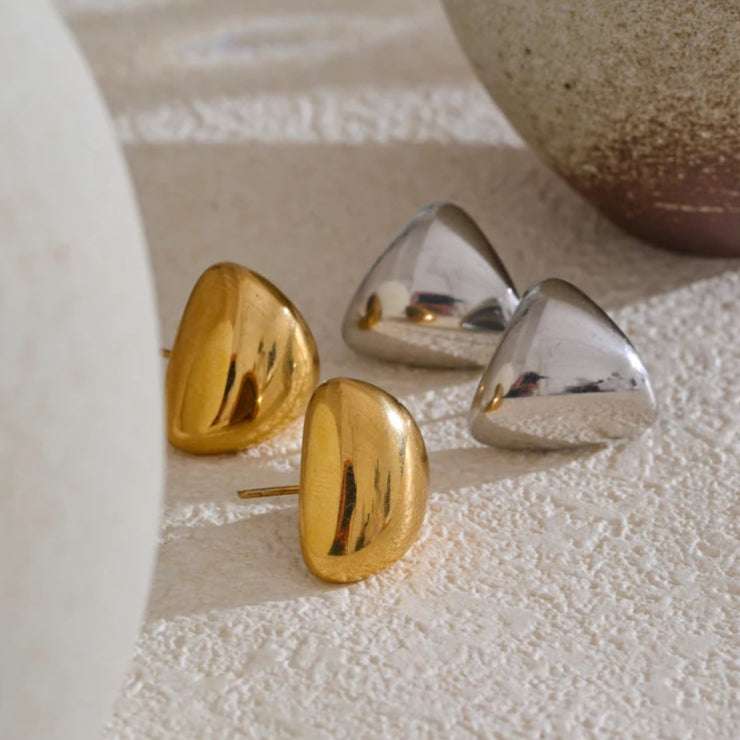 Minimalist Triangle Stud Earrings