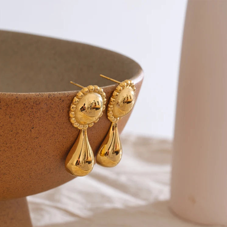 Water Drop Stud Earrings