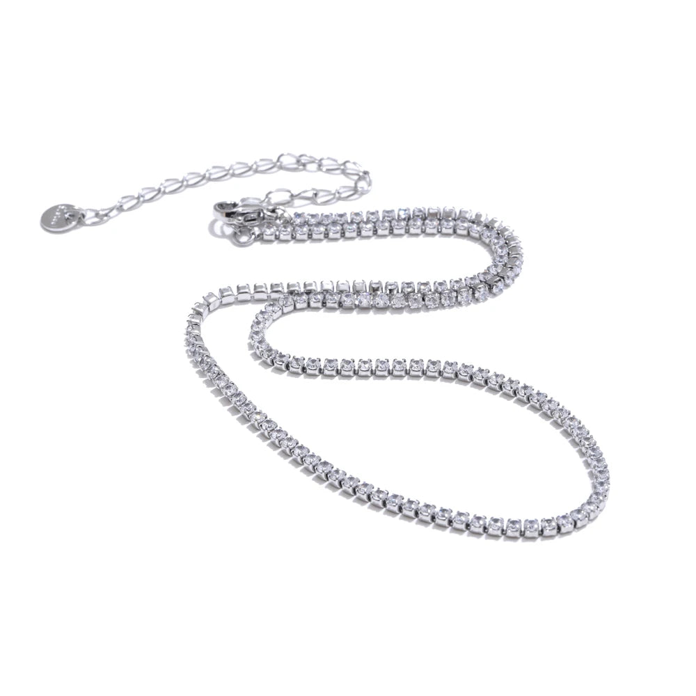 Elyra Zirconia Chain Necklace