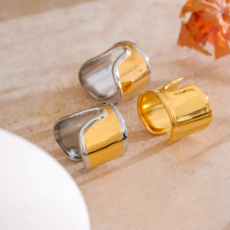 Polished Wide Open Ring