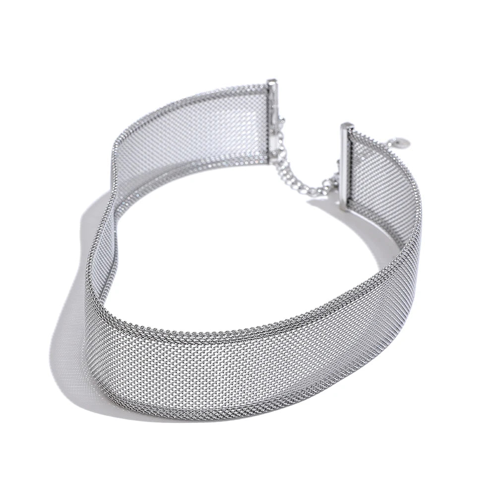 Wide Choker Necklace & Bracelet Set