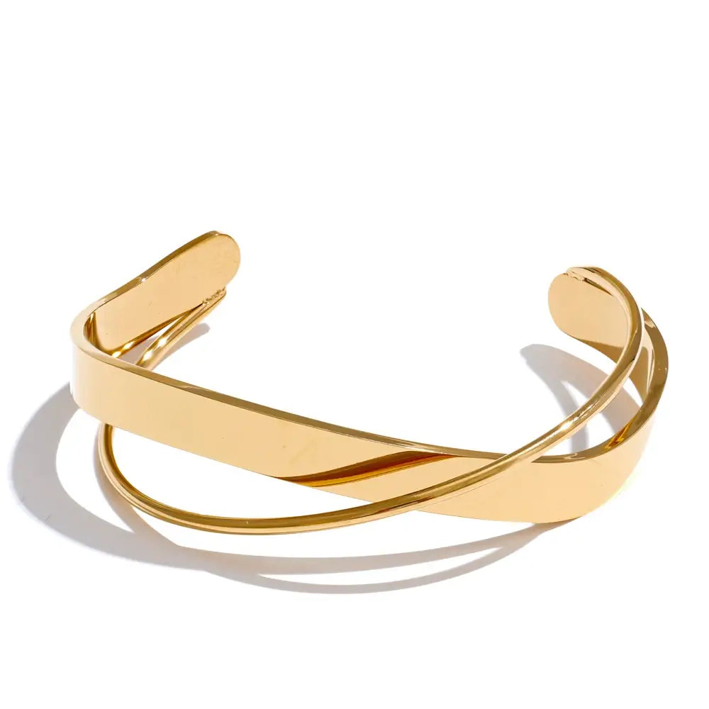 geometric open cuff bracelet