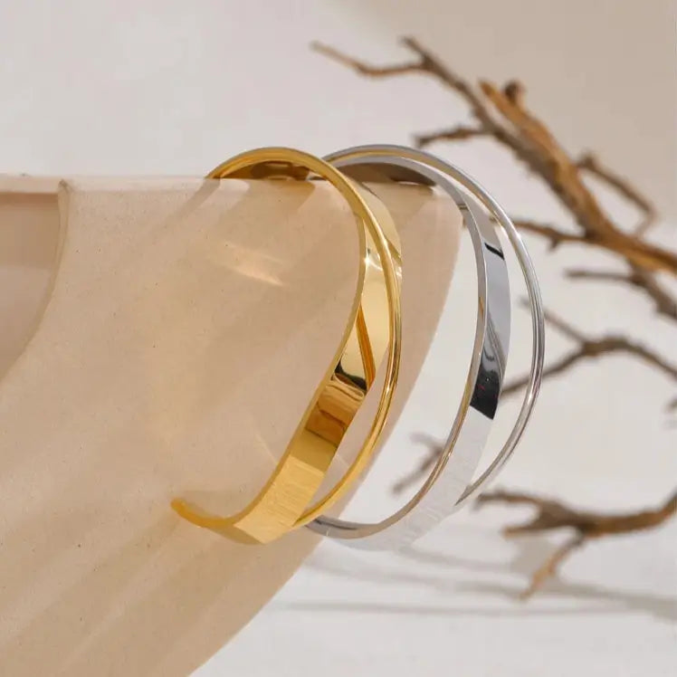 geometric open cuff bracelet