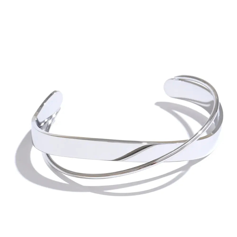 geometric open cuff bracelet