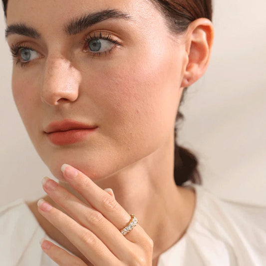 Delicate Heart Cubic Zirconia Ring