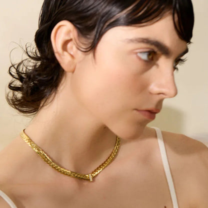 Cuban Chain Necklace with Cubic Zirconia