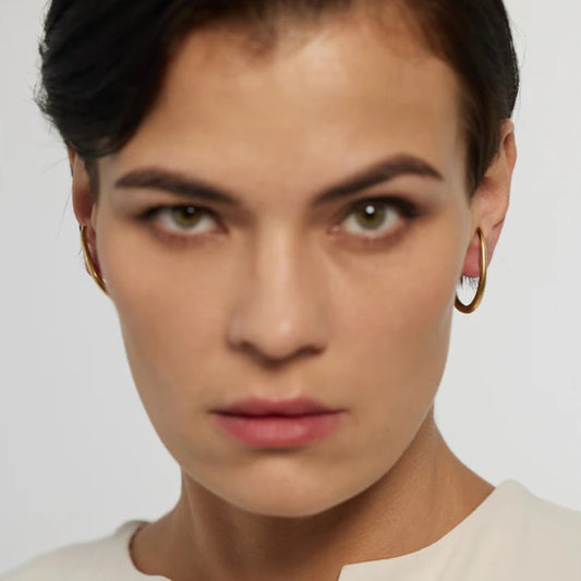 Bold Oversized Gold Stud Earrings