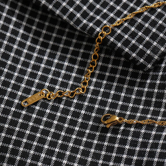 Round Angel Pendant Necklace
