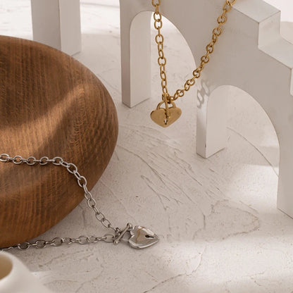 Heart Lock Pendant Necklace
