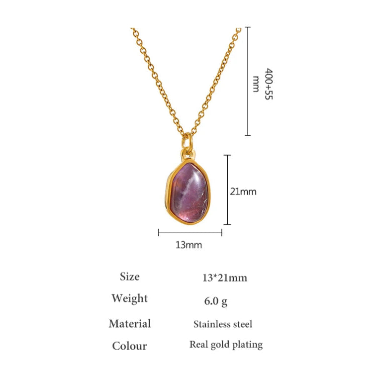 Crystal Teardrop Pendant Necklace