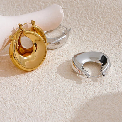 Minimalist Hollow Hoop Earrings