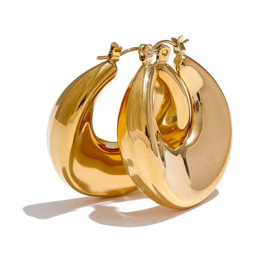 Minimalist Hollow Hoop Earrings