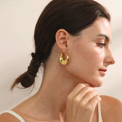 Minimalist Hollow Hoop Earrings