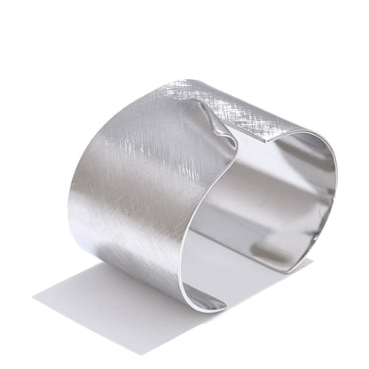 Wide Polished Cuff Bracelet
