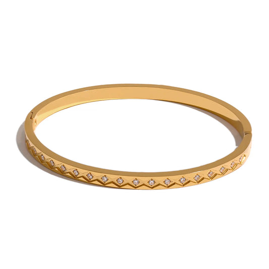 Bangle With Cubic Zirconia
