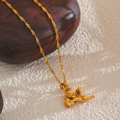 Angel Heart Pendant Necklace