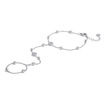 Hand Chain Bracelet with Finger Ring