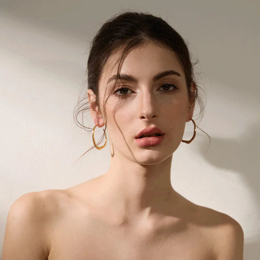 Minimalist Geometric Hoop Earrings