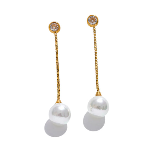 Long Chain Drop Earrings