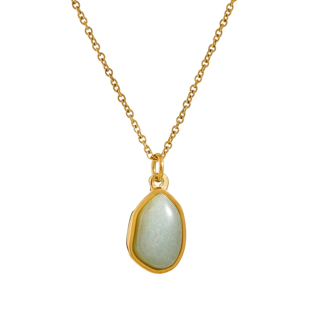 Crystal Teardrop Pendant Necklace