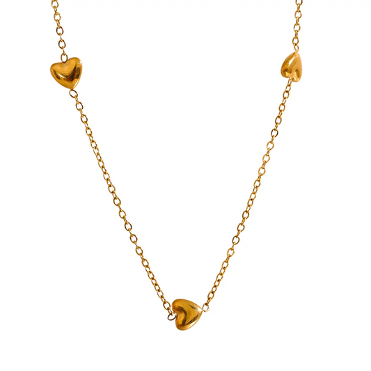 Delicate Heart Chain Necklace