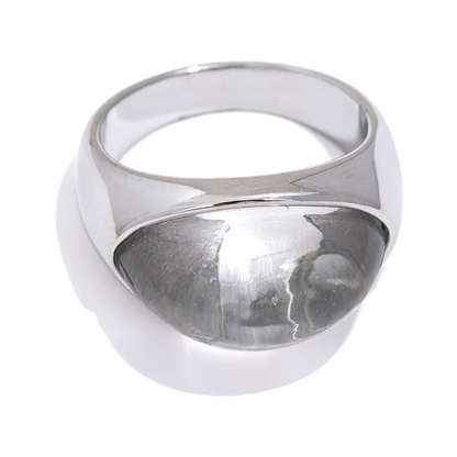 Geometric Resin Statement Ring