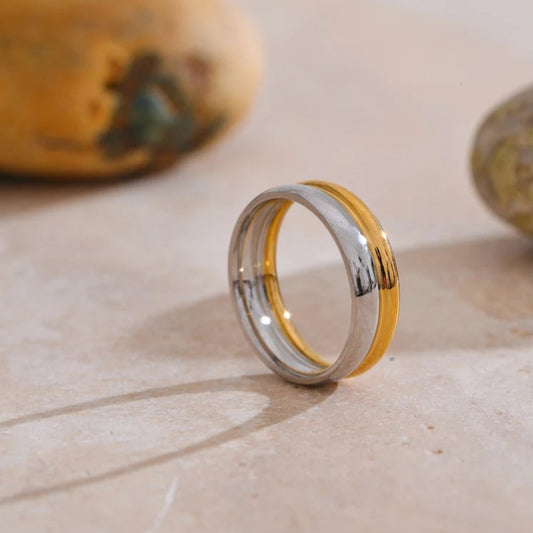 Two-Tone Casting Design Ring