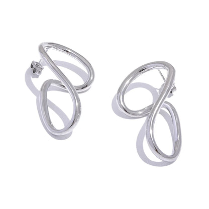 Twisted Hollow Stud Earrings