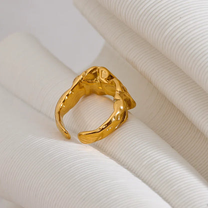 Wide Textured Ring