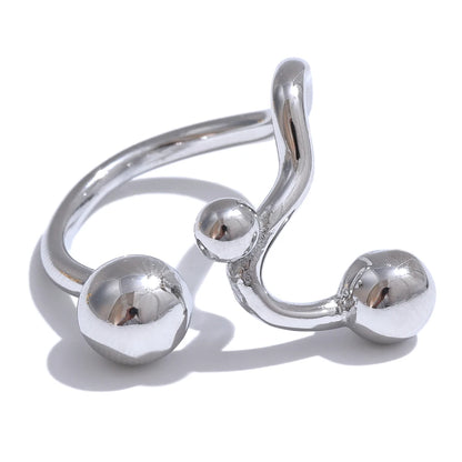 Adjustable Open Geometric Ring