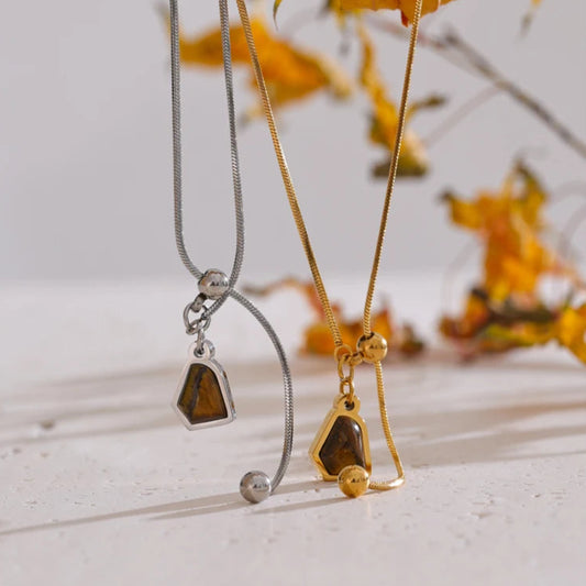 Tiger Eye Pendant Necklace