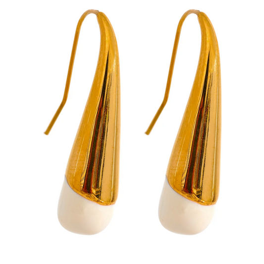 Water Drop Enamel Earring