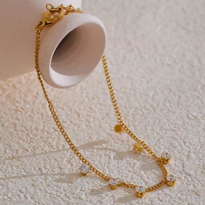 Luna CZ Chain Bracelet