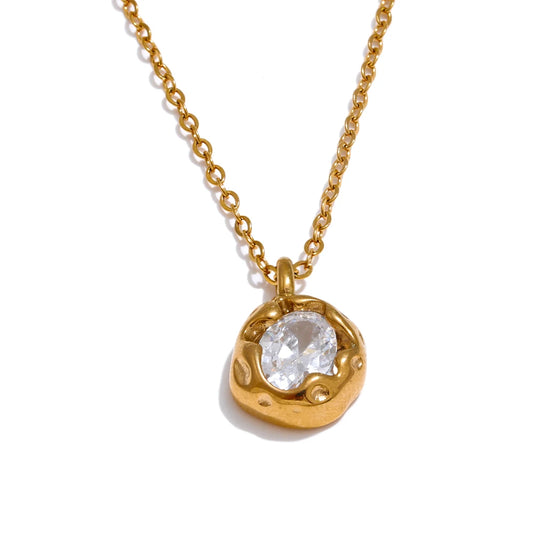 Cubic Zirconia Pendant Necklace