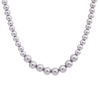 Beaded Chain Necklace and Bracelet