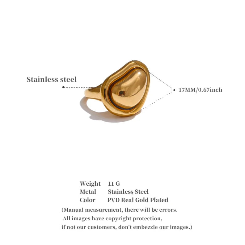Golden Heart Ring