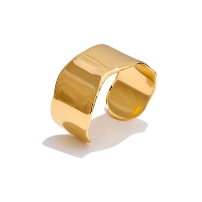 Wide Polished Cuff Bracelet