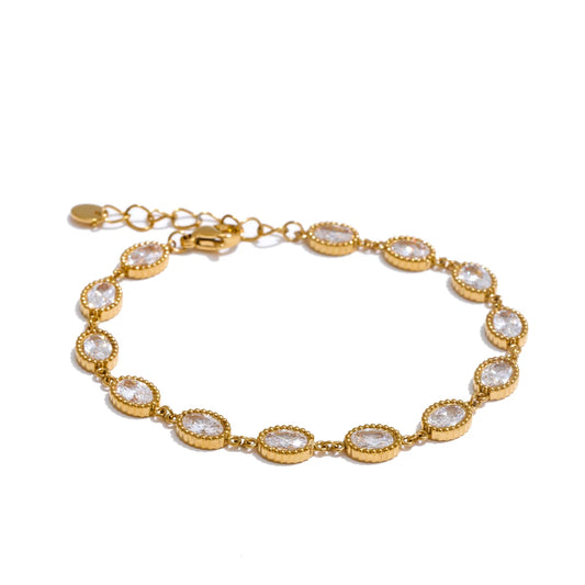 Oval Link Bracelet & Earring Set