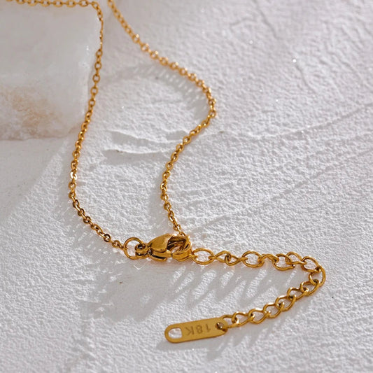 Moon, Star & Eye Oval Pendant Necklace